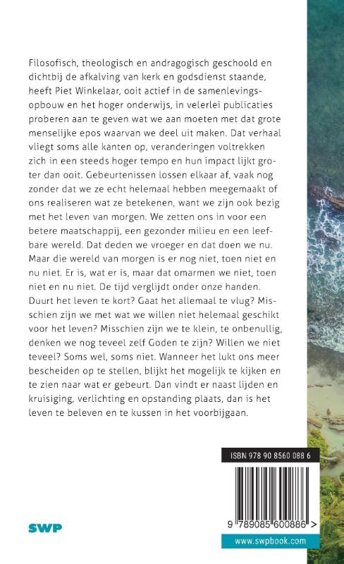 Het leven kussen in het voorbijgaan achterkant
