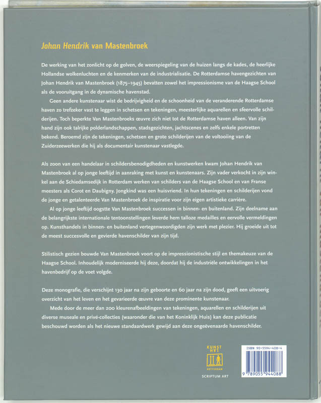 Johan Hendrik van Mastenbroek achterkant