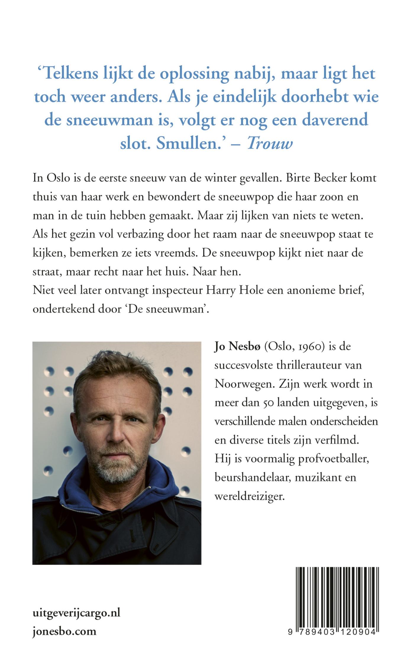 De sneeuwman / Harry Hole / 7 achterkant