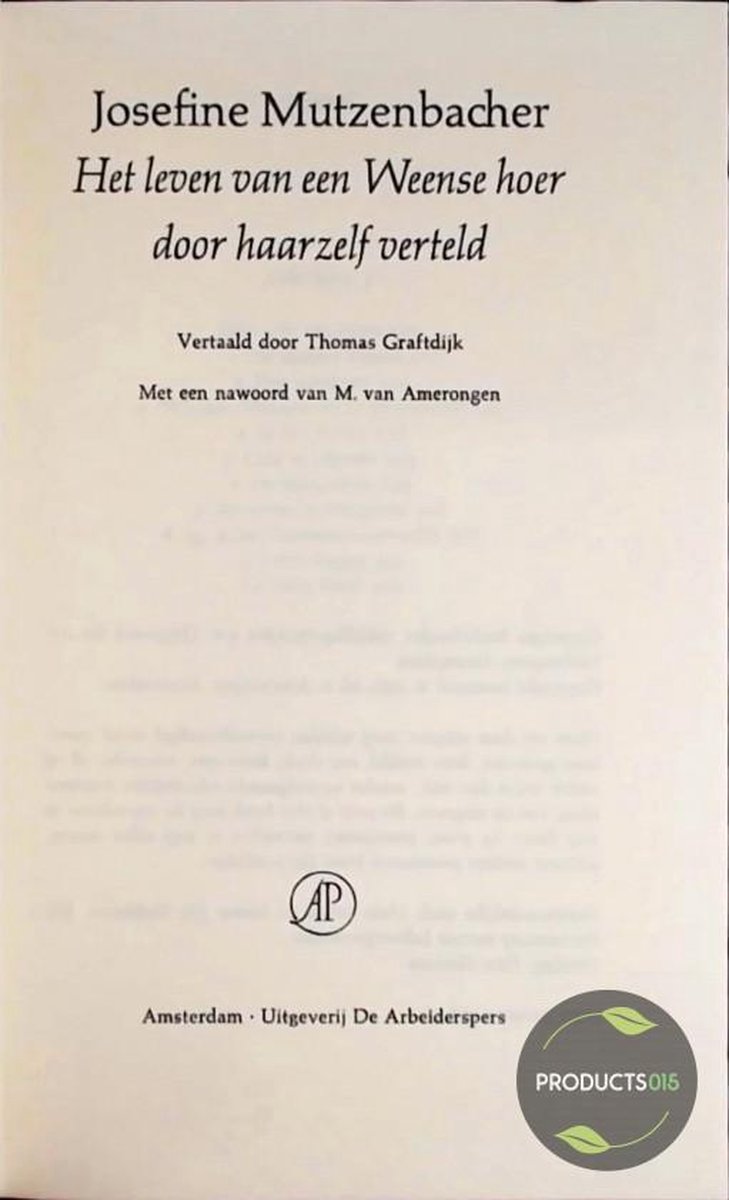 Leven van een Weense hoer