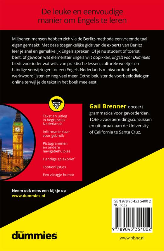 Engels voor Dummies achterkant