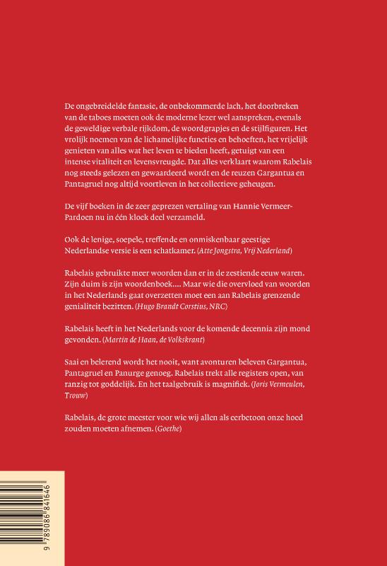 Gargantua en Pantagruel achterkant