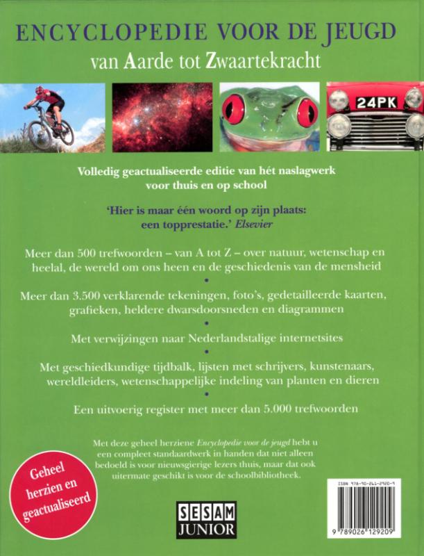 Encyclopedie voor de jeugd / Sesam junior achterkant