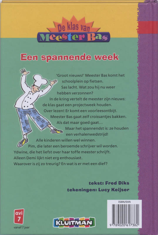 De klas van meester Bas / Een spannende week / Klavertje vier-serie achterkant