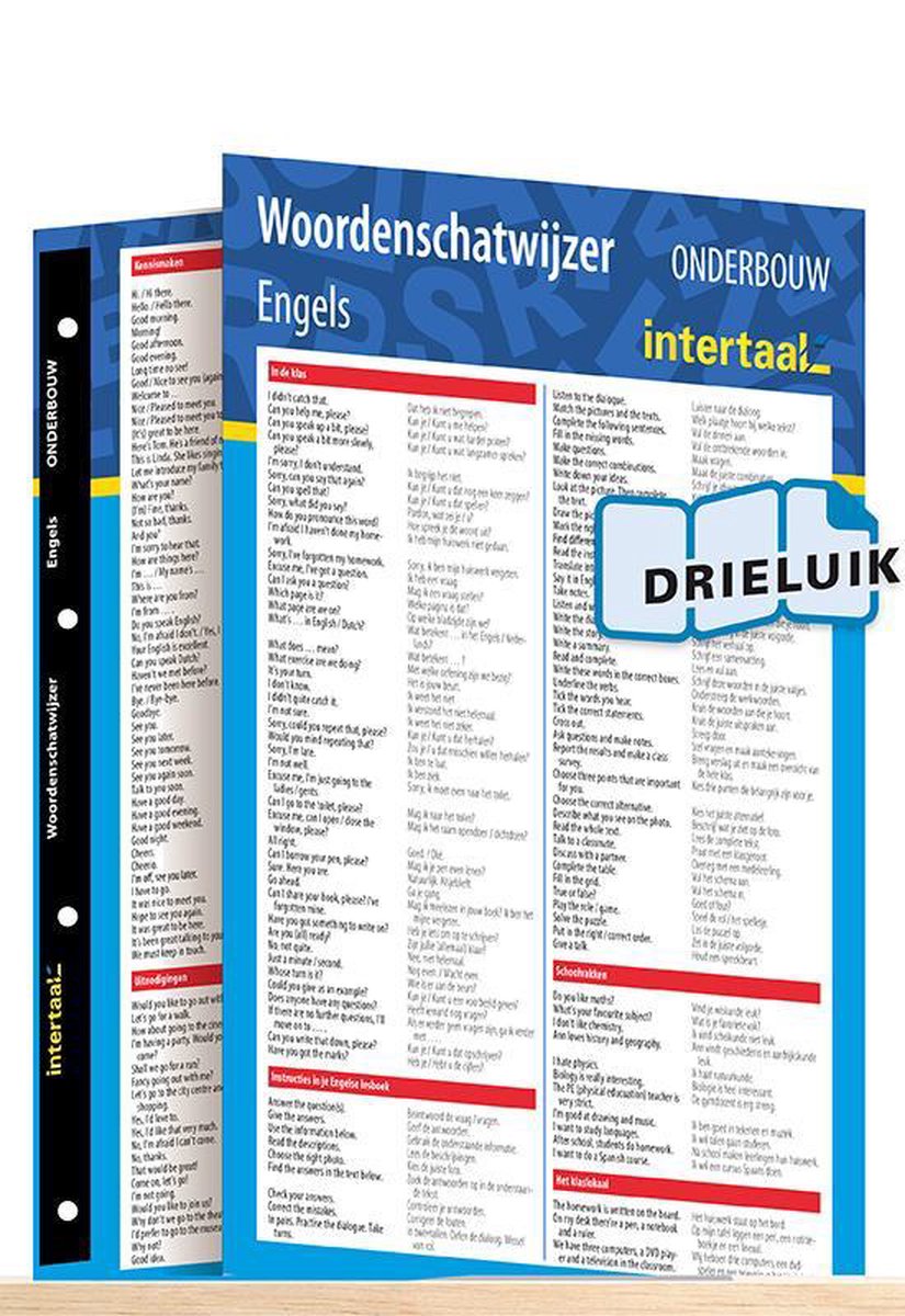 Woordenschatwijzer Engels onderbouw uitklapkaart