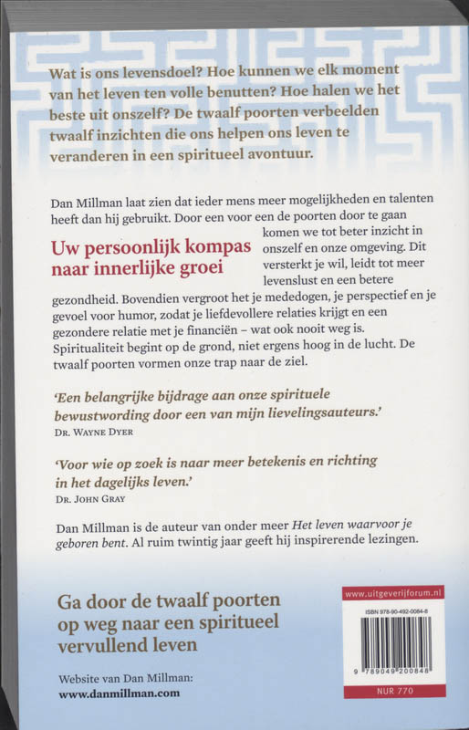 De Twaalf Poorten Naar De Ziel achterkant