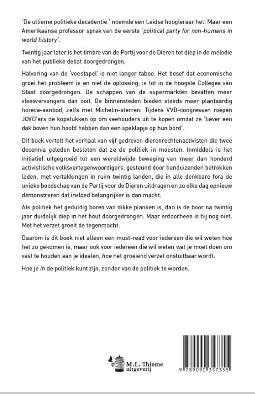 Vasthouden aan jouw idealen achterkant