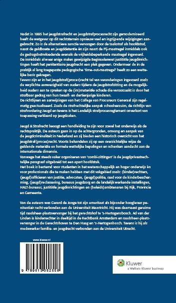 Jeugd en strafrecht een leer- en praktijk over het (internationale) jeugdstrafrecht en jeugdstrafpro achterkant