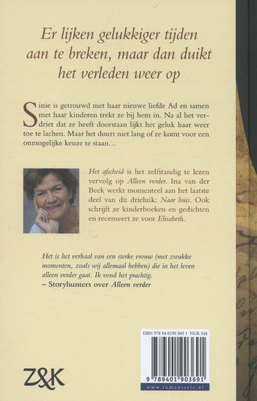 Het afscheid achterkant