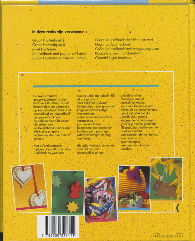 Nieuw groot knutselboek / Knutselboeken achterkant