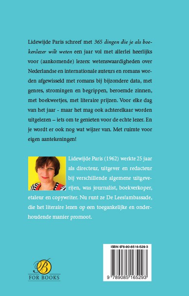 365 dingen die je als boekenlezer wilt weten achterkant
