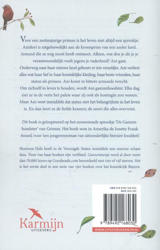 Ganzenmeisje achterkant