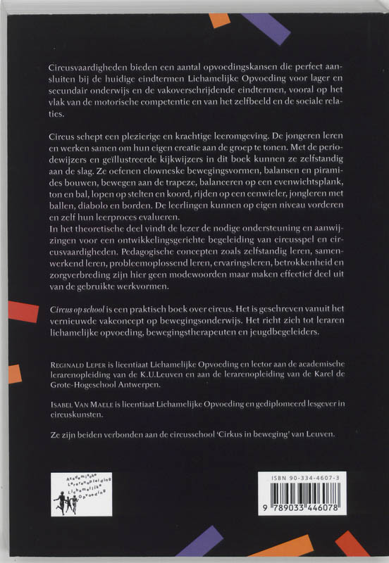 Circus op school achterkant
