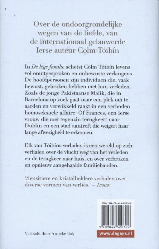 De lege familie achterkant