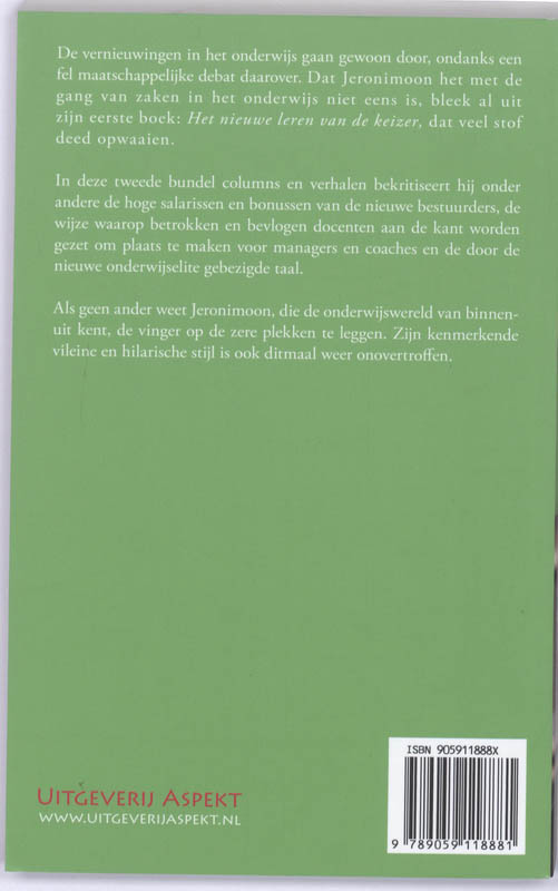 Leraren doen het niet voor het geld achterkant