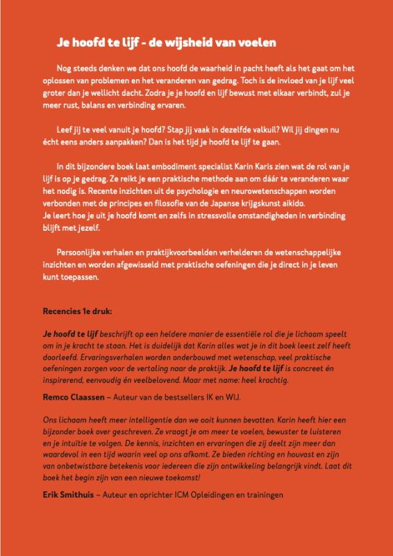 Je hoofd te lijf achterkant