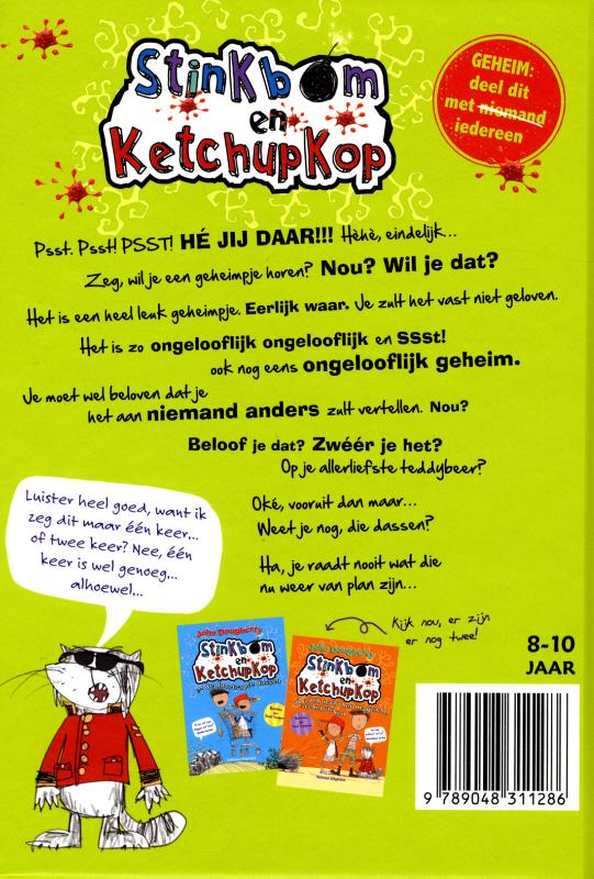 Stinkbom en ketchupkop en de ondergrondse pizzabende achterkant