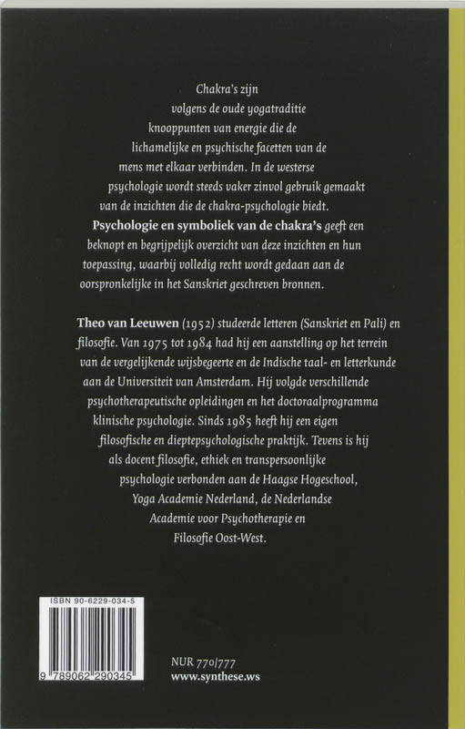 Psychologie en symboliek van de chakra's achterkant