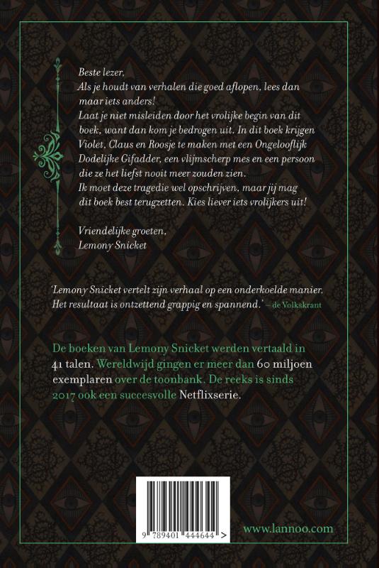 Het treurige tweede boek / Lemony Snickets afschuwelijke avonturen / 2 achterkant