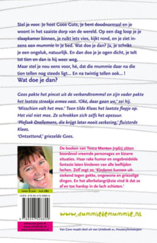 Dummie de mummie 1 -   Dummie de mummie en de gouden scarabee achterkant