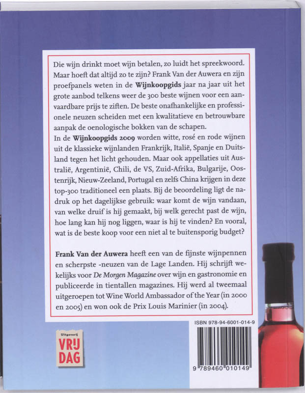 Wijnkoopgids / 2009 achterkant