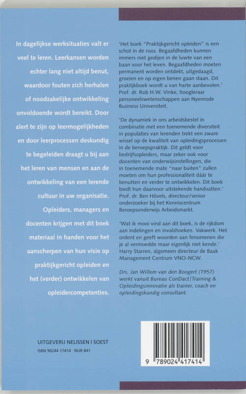 Praktijkgericht opleiden / PM-reeks achterkant