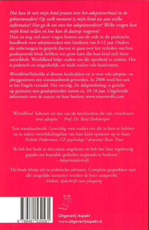 Wereldkind. Praten met je adoptiekind. achterkant