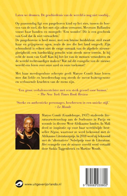 Het evangelie van de nieuwe wereld achterkant