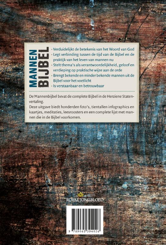 Mannenbijbel achterkant