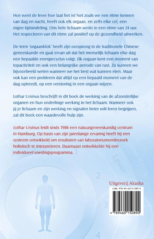 De orgaanklok achterkant