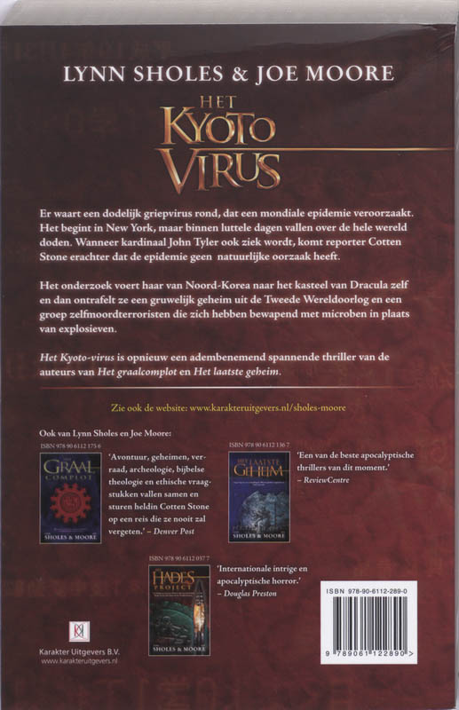 Het Kyoto-Virus achterkant
