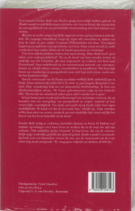 Zonder vaandel achterkant