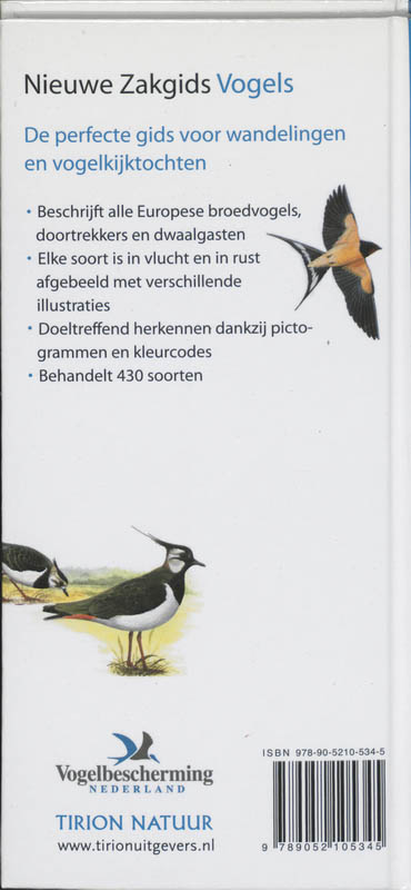 Nieuwe Zakgids Vogels / Hayman's Zakgids achterkant