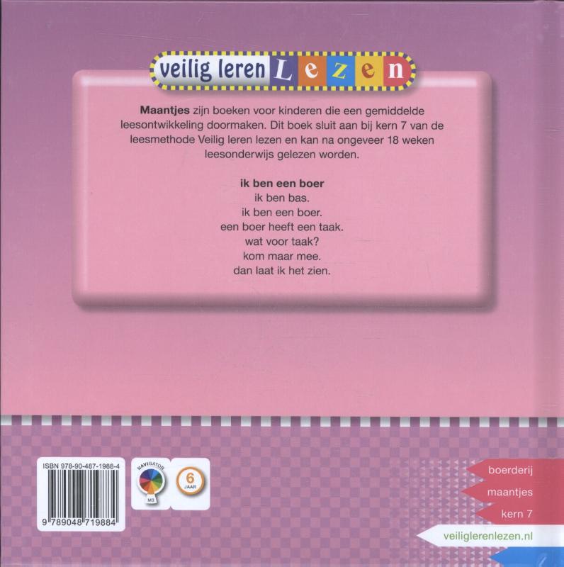 ik ben een boer / Veilig leren lezen achterkant