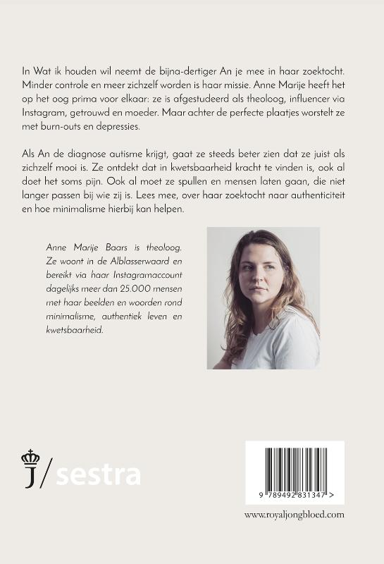 Wat ik houden wil achterkant