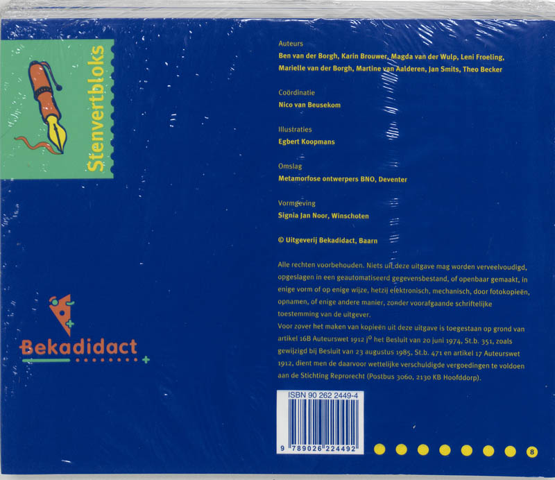 Rekenen Realistisch set 5 ex / 6 Euro / Rekenblok / Stenvertblok achterkant