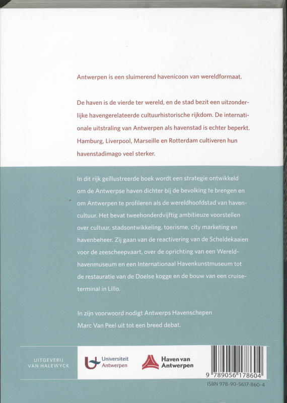 Antwerpen, internationaal havenicoon achterkant