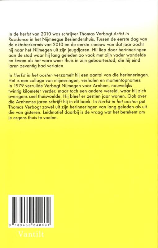 Herfst in het Oosten achterkant