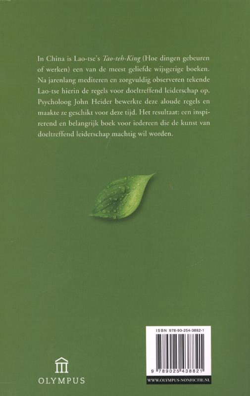 De Tao van leiderschap pandora achterkant