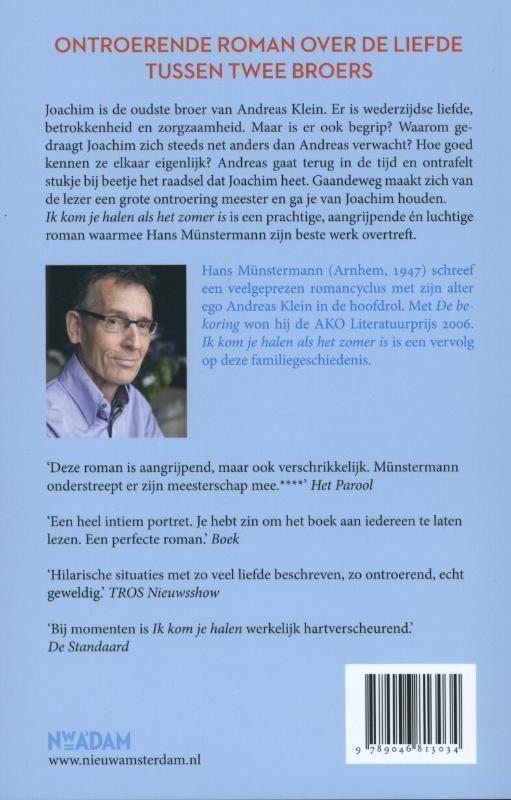 Ik Kom Je Halen Als Het Zomer Is achterkant