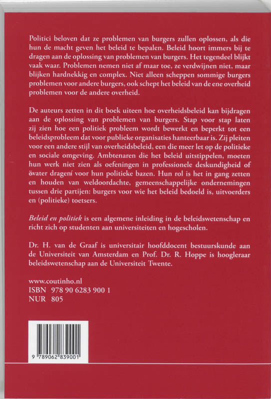 Beleid En Politiek achterkant