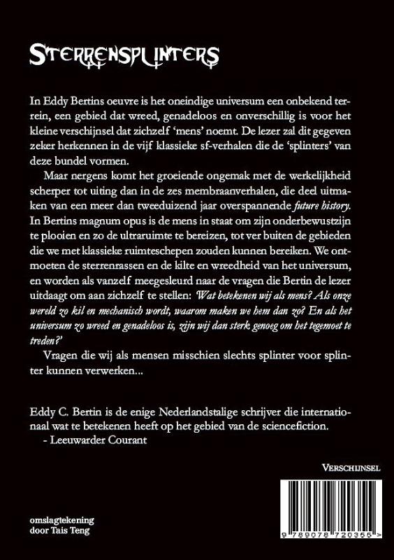 Sterrensplinters achterkant