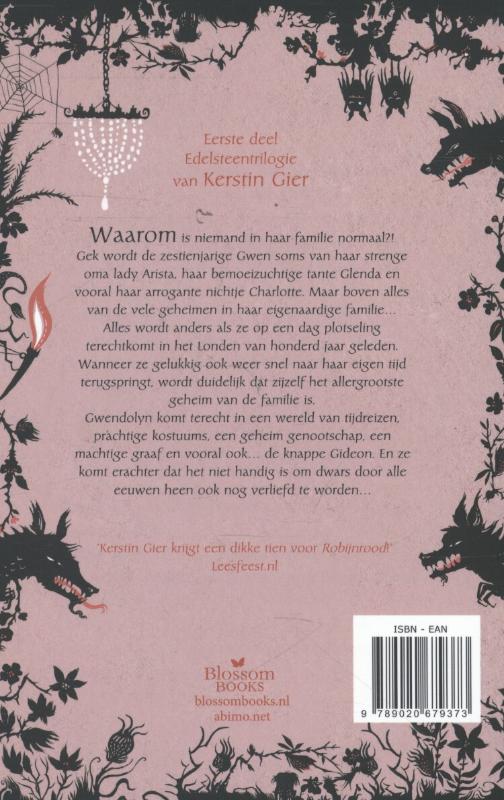 Robijnrood / Edelsteentrilogie / 1 achterkant