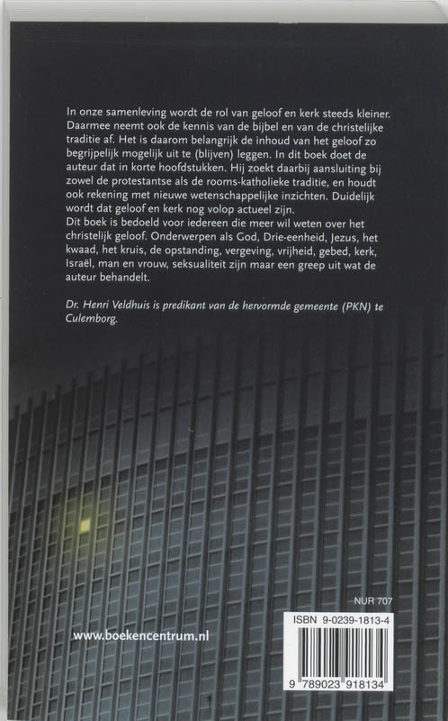 Kijk op geloof achterkant