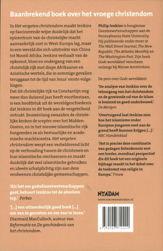 Het vergeten christendom achterkant