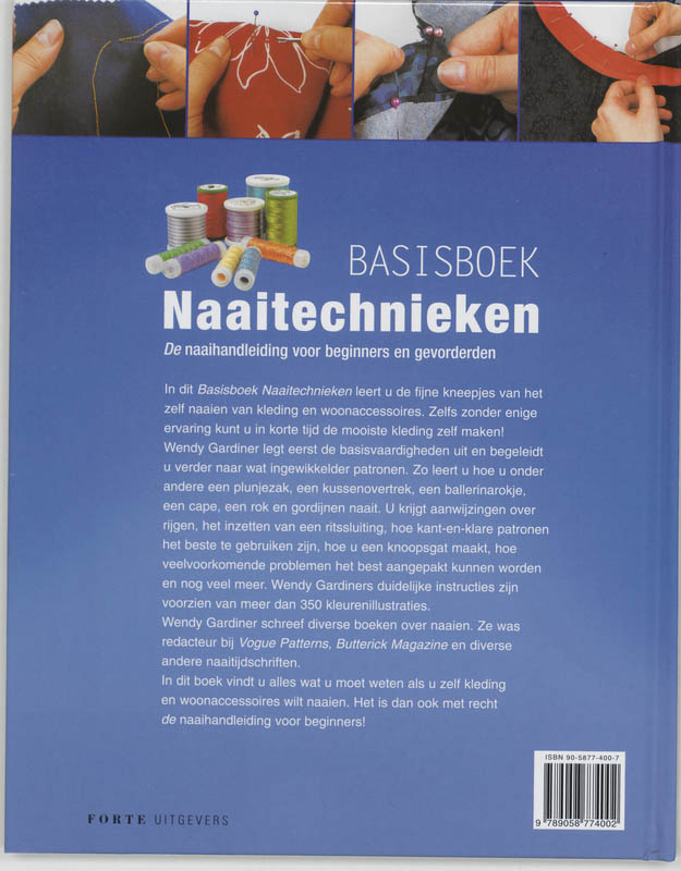 Basisboeken Naaitechnieken achterkant