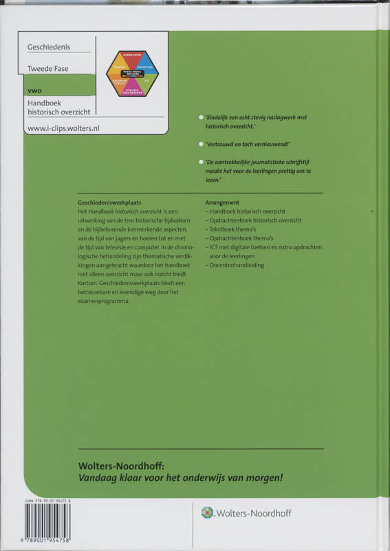 Handboek historisch overzicht vwo geschiedeniswerkplaats achterkant