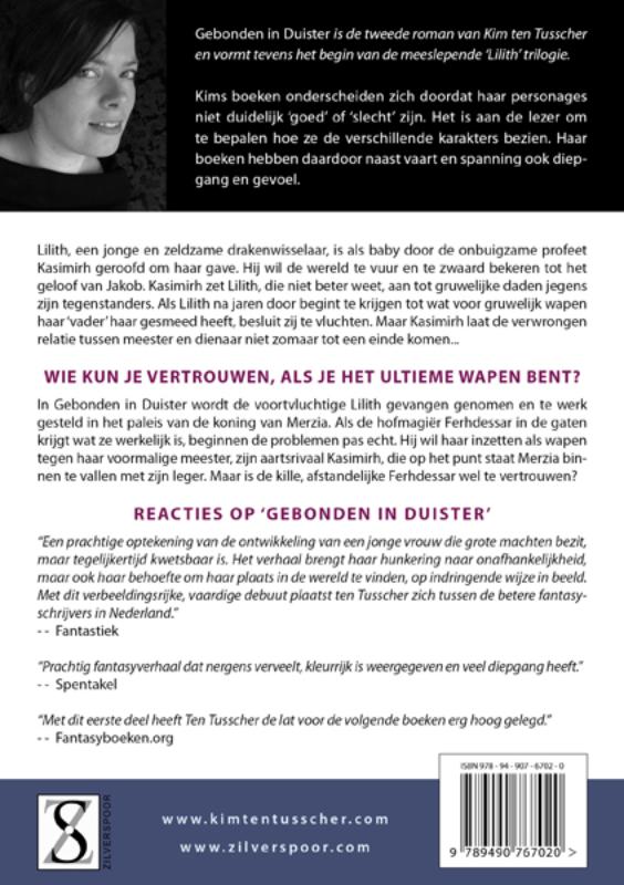 Gebonden in duister / De Lilith trilogie / 1 achterkant