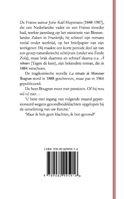 De pensionering van meneer Bougran achterkant