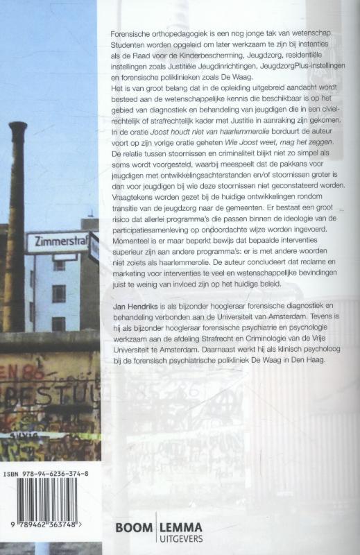 Joost houdt niet van haarlemmerolie achterkant